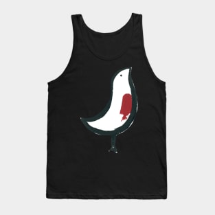 Little red-breasted bird (cut-out) Tank Top